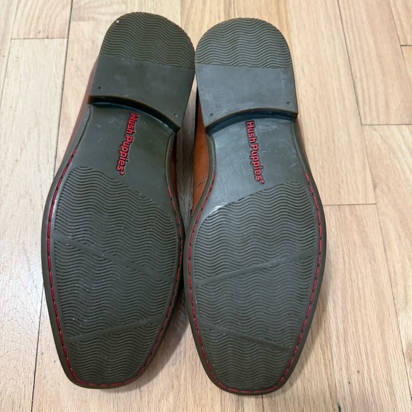 Hush Puppies Men’s Brown Leather Slip-On Loafers Size 8.5 - Picture 8 of 8